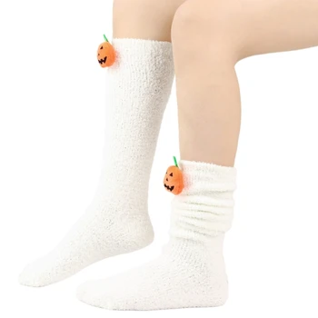 1 пара женских пушистых носков, уютные Мягкие Пушистые милые зимние теплые носки-тапочки, Рождественские наполнители для чулок, подарки