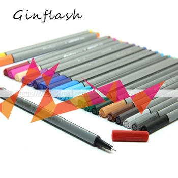 1 шт. кисть, маркер, треугольники, цветная игольчатая ручка с волокнистым наконечником, отменяющая штрихи акварели, волокнистая ручка для рисования 0,4 мм DP011