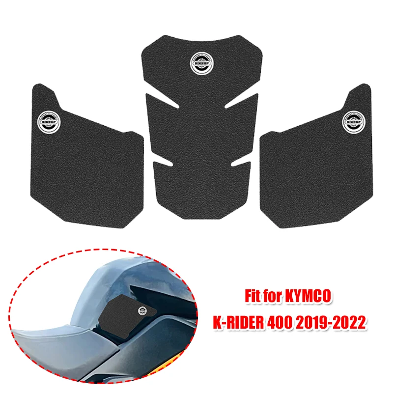 Подходит для KYMCO K-RIDER 400 2019 2020 2021 2022 Бак Наколенник Тяговая Накладка Мотоцикл Протектор Противоскользящая Накладка На Бак Наклейка Газ0