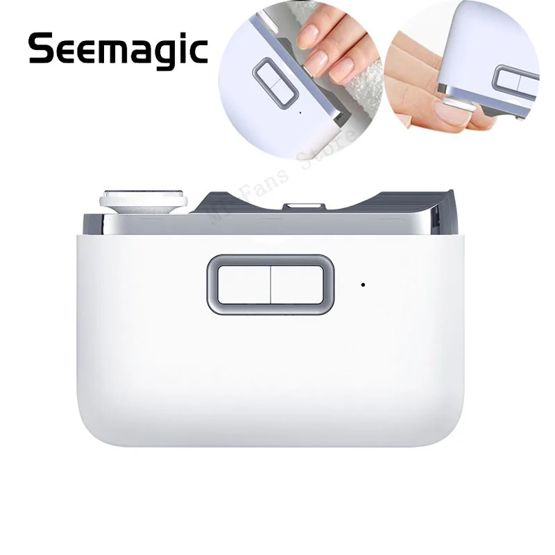 Youpin Seemagic 2в1 Электрические Полировальные Автоматические кусачки для ногтей с легким триммером для маникюра, безопасные для ухода за детьми и взрослыми0