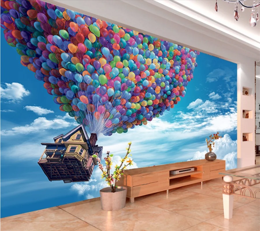 большие обои wellyu на заказ современный минималистичный воздушный шар гостиная спальня ТВ фон стены украшение дома обои0