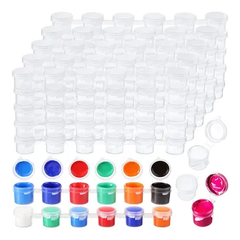 100 полосок, 600 баночек, пустые полоски для краски, стаканчик для краски, прозрачные пластиковые контейнеры для хранения, принадлежности для рукоделия (3 Мл/ 0,1)