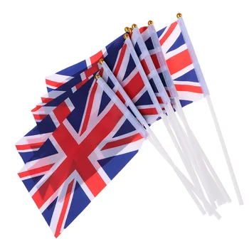 100 шт Маленький флаг Великобритании Американский Флаг Юнион Джек Ручные Флаги Размахивающий руками Флаг Мини-флаг Шотландский декор