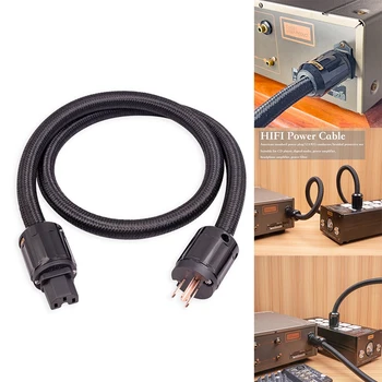 12AWG Hi-End Hi-Fi аудио Универсальный кабель питания переменного тока Шнур питания для цифрового плеера, усилитель мощности, штепсельная вилка США