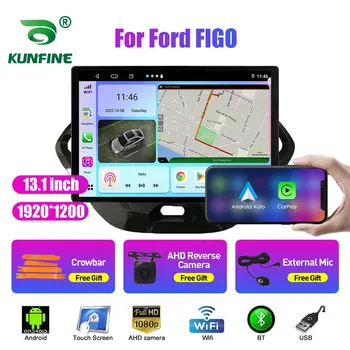 13,1-дюймовое автомобильное радио для Ford FIGO Автомобильный DVD GPS-навигация Стерео Carplay 2 Din Центральный мультимедийный Android Auto