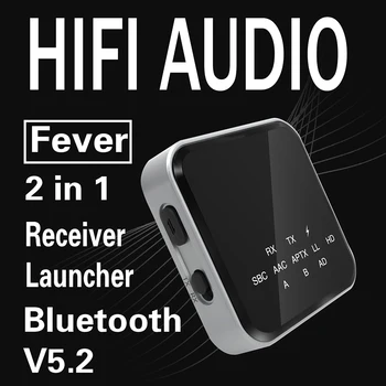 2 в 1 Bluetooth-совместимый Аудиоприемник 5.2 Передатчик Громкой Связи Беспроводной Музыкальный Адаптер 3,5 мм Разъем Rca Аудиоадаптер для Автомобиля
