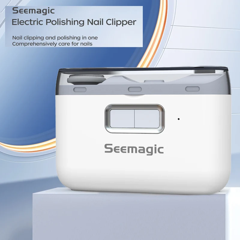 Youpin Seemagic 2в1 Электрические Полировальные Автоматические кусачки для ногтей с легким триммером для маникюра, безопасные для ухода за детьми и взрослыми1