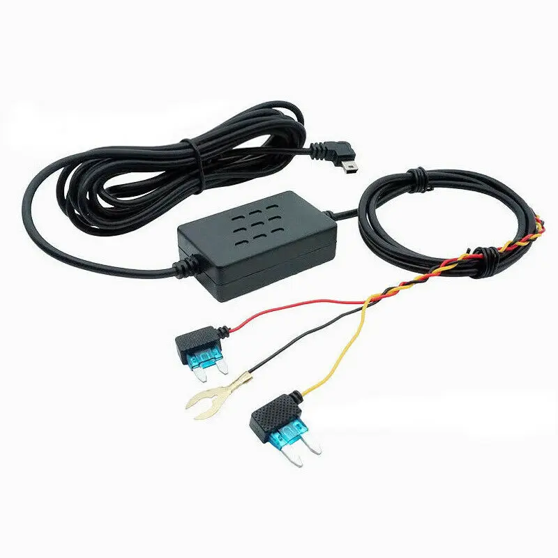 Универсальный Блок Предохранителей Hardwire Автомобильный Рекордер 1.2 М Dash Cam Hard Wire Kit с Кабелем-Адаптером USB Micro Male to Mini Female1