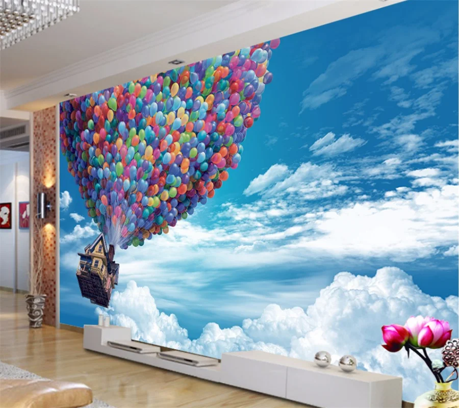 большие обои wellyu на заказ современный минималистичный воздушный шар гостиная спальня ТВ фон стены украшение дома обои1