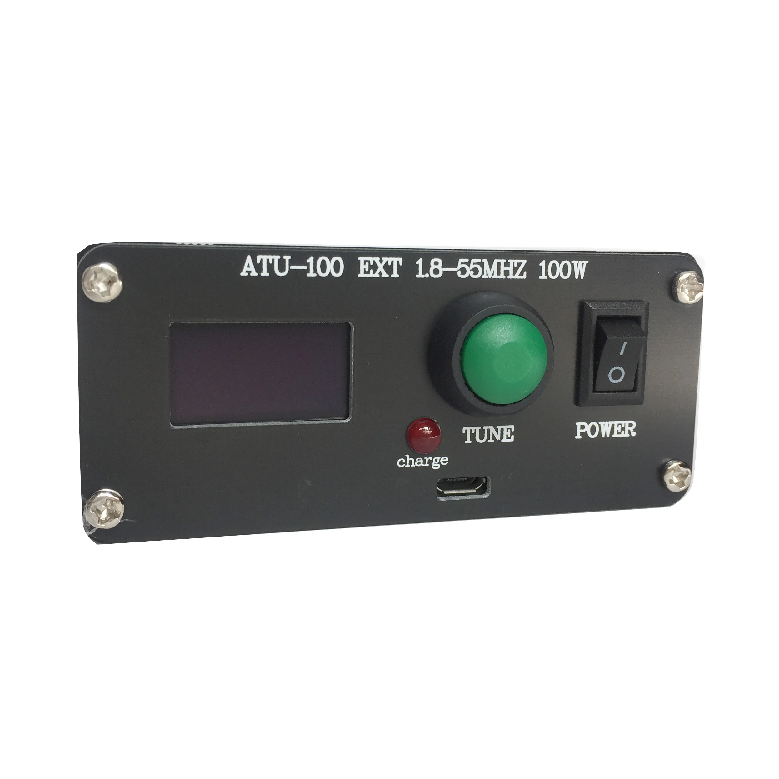 Готовый мини-автоматический антенный тюнер ATU-100 ATU-100 1,8-50 МГц от N7DDC 7x7 + Mini 0.96 OLED + Металлический корпус + батарея 1350 МА1