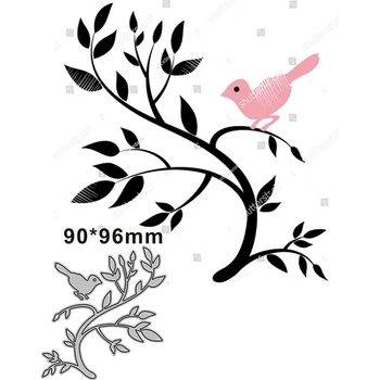 2021 Новая Ветвь Растения Птицы Животные Металлические Режущие Штампы для Скрапбукинга Бумажных Поделок и Изготовления Открыток Декор Для Тиснения Без Штампов