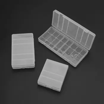 2021 Новый Жесткий Пластиковый прозрачный ящик для хранения, чехол-держатель для батареек AA/AAA