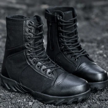 2022 Тактические легкие военные ботильоны Армейская обувь Man Special Force Botas Militares Дышащая мужская рабочая походная обувь