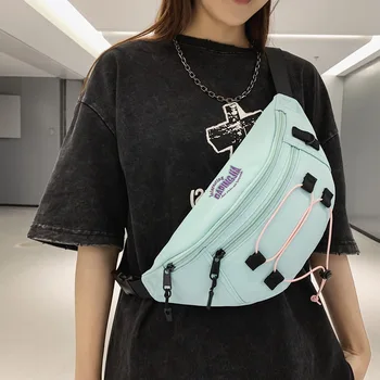 2023 Новая уличная поясная сумка в стиле хип-хоп большой емкости унисекс через плечо, нагрудная сумка, повседневная трендовая поясная сумка, женская нейлоновая поясная сумка