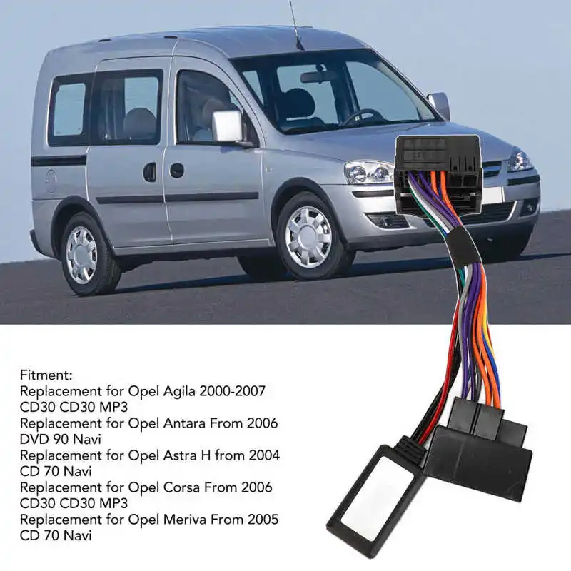 Автомобильный 5.0 Беспроводной музыкальный стерео жгут проводов кабель-адаптер трансмиссии Подходит для Opel CD30 MP3 CDC40 CD70 DVD90 2