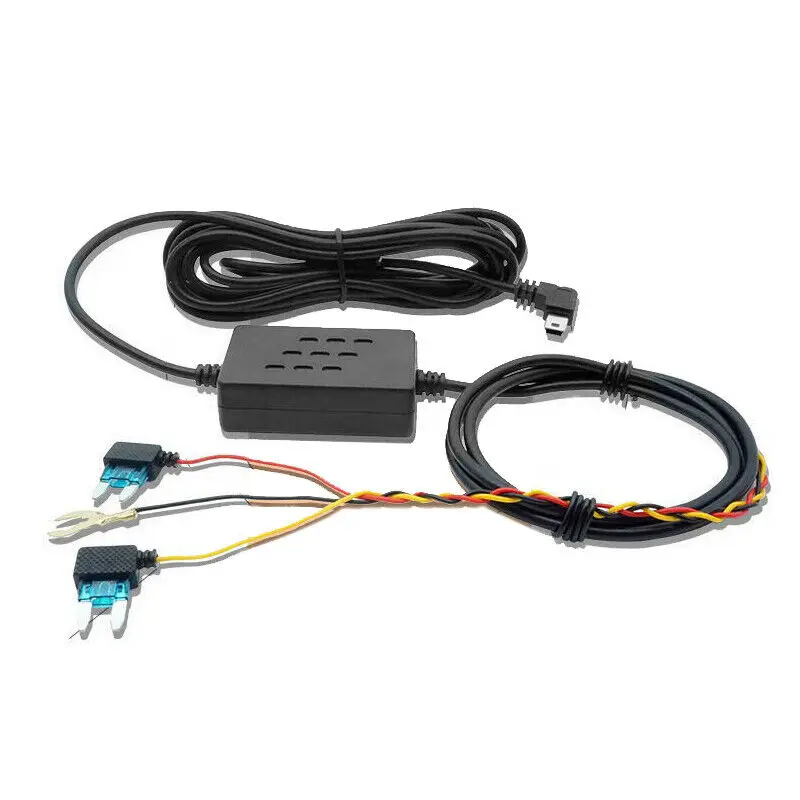 Универсальный Блок Предохранителей Hardwire Автомобильный Рекордер 1.2 М Dash Cam Hard Wire Kit с Кабелем-Адаптером USB Micro Male to Mini Female2