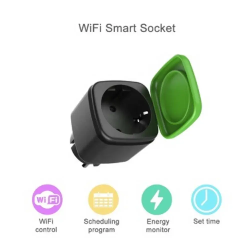 Пульт Дистанционного Управления Smart Wifi Plug Открытый Водонепроницаемый Eu Smart Socket 16a Tuya Wifi Socket Функция Синхронизации Работы Smart Home Eu Outlet2