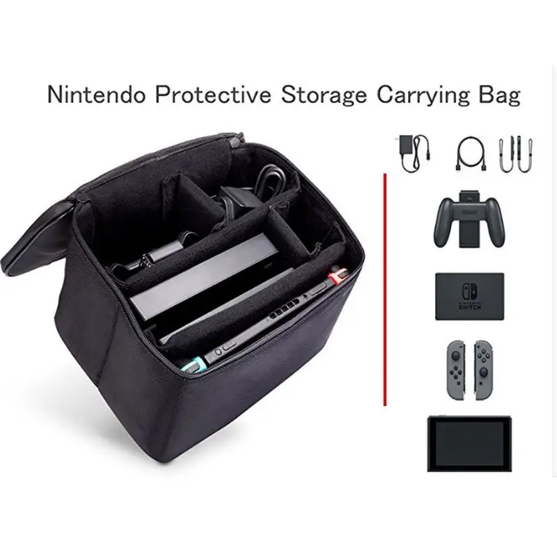 83XC Сумка для хранения игровой консоли Switch Пылезащитная ручная сумка для переноски Портативный защитный чехол для дома на открытом воздухе2