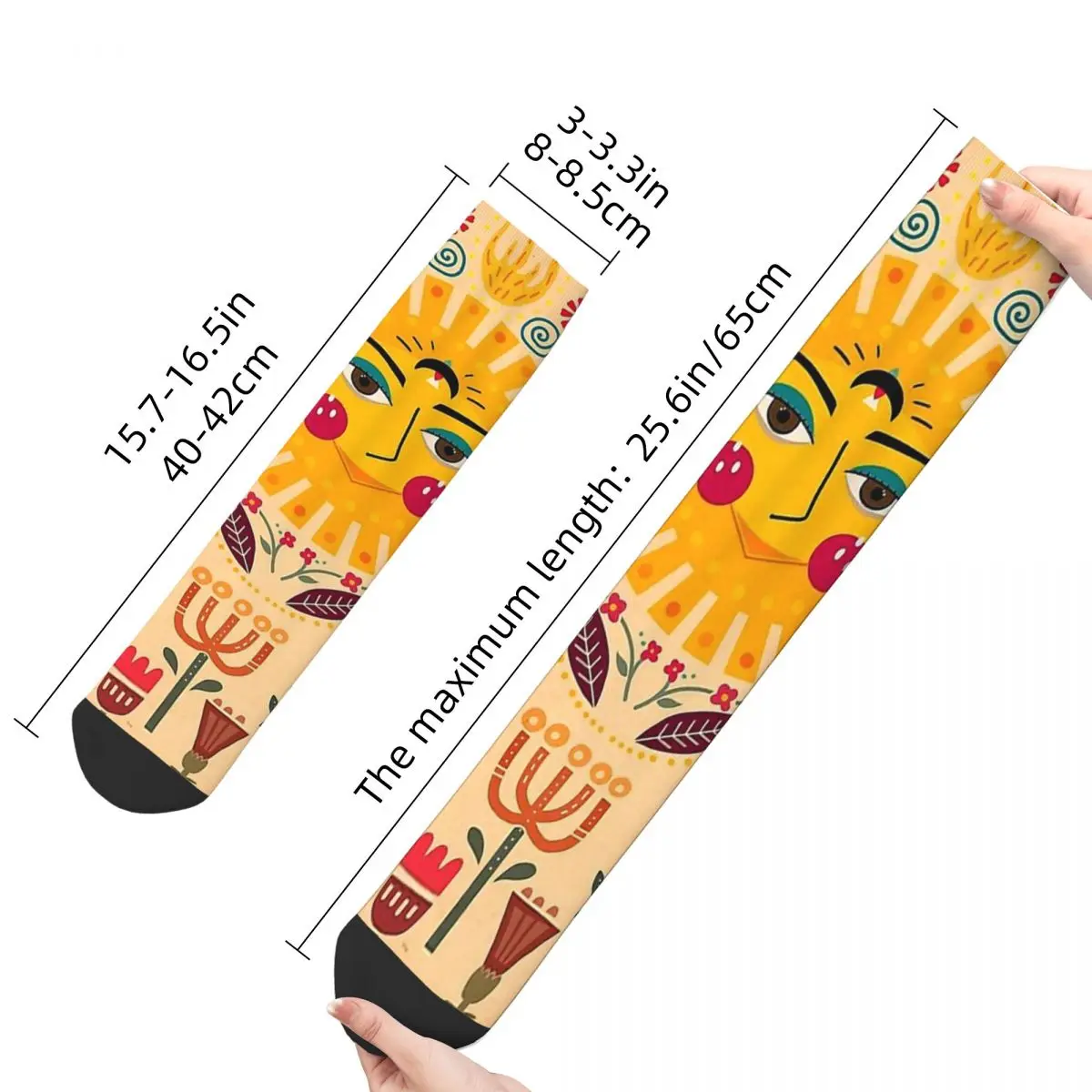Забавные мужские носки народного творчества, вдохновленные сказочным ретро-харадзюку в стиле хип-хоп С бесшовным рисунком Crew Crazy Sock В подарок с принтом2