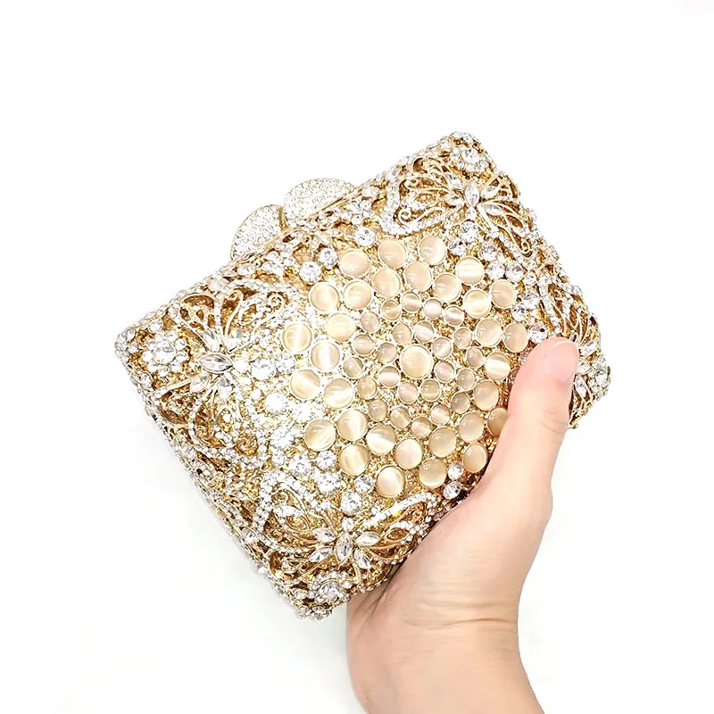 Роскошные дизайнерские кошельки для новобрачных на свадебную вечеринку элегантные женские вечерние клатчи классическая сумка с кристаллами из опалового камня3