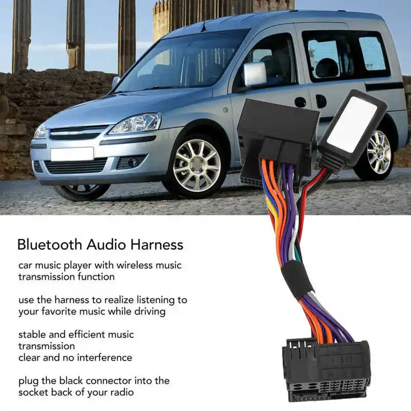 Автомобильный 5.0 Беспроводной музыкальный стерео жгут проводов кабель-адаптер трансмиссии Подходит для Opel CD30 MP3 CDC40 CD70 DVD90 3