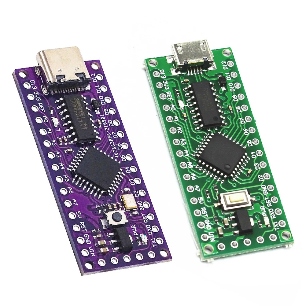 2/1шт LGT8F328P LQFP32 MiniEVB TYPE-C/Micro USB NANO V3.0 LGT8F328P HT42B534-1/CH340C Заменяет для Arduino Необходимый драйвер3