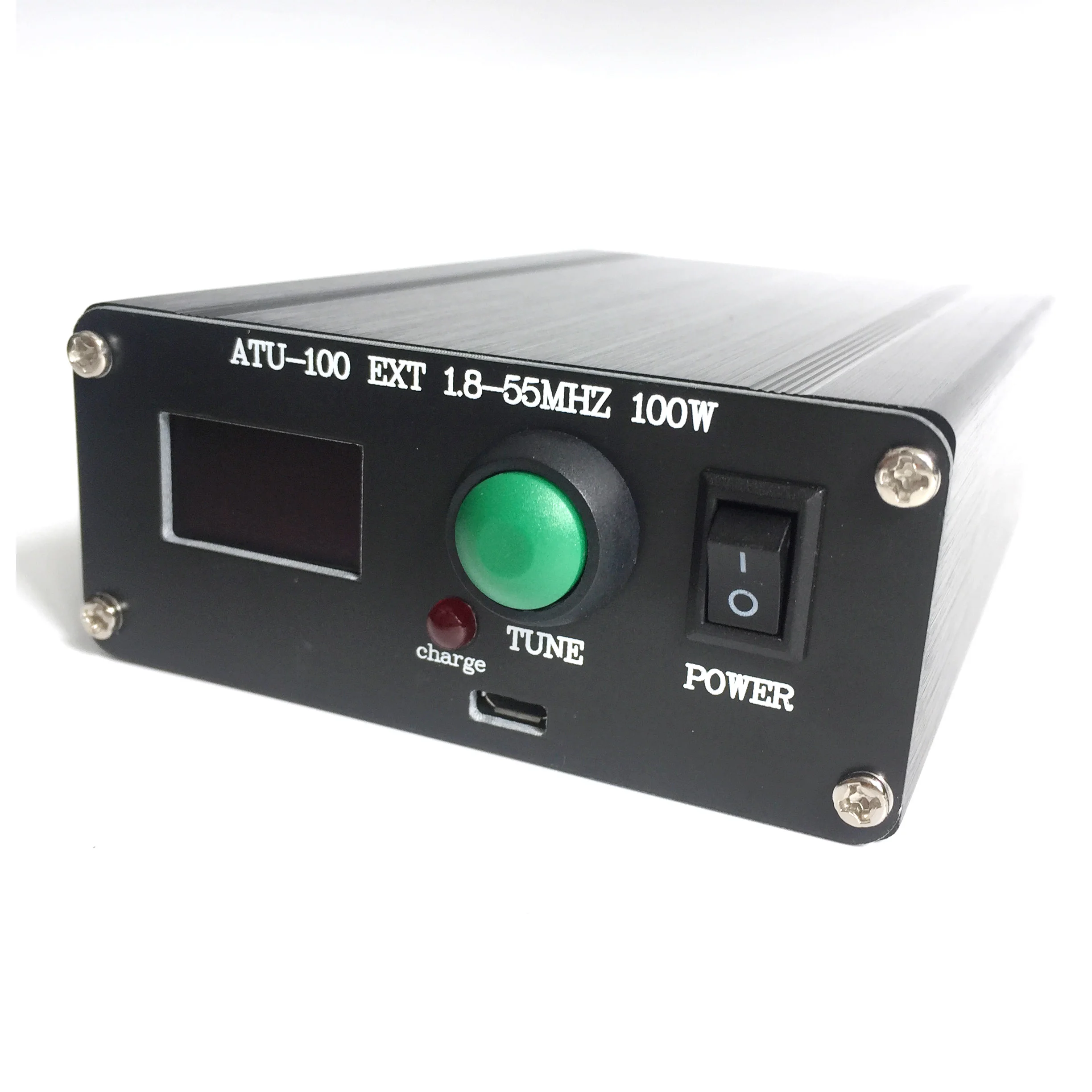 Готовый мини-автоматический антенный тюнер ATU-100 ATU-100 1,8-50 МГц от N7DDC 7x7 + Mini 0.96 OLED + Металлический корпус + батарея 1350 МА3