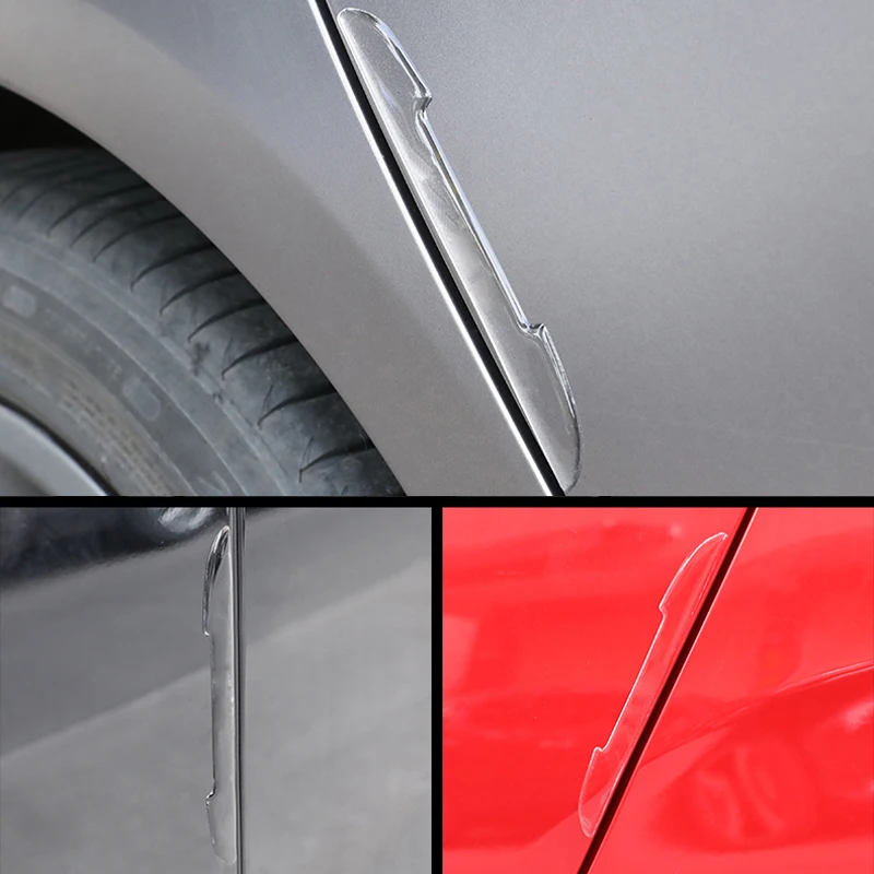 Прозрачная защитная планка для защиты от столкновений на двери автомобиля, наклейки для защиты боковых краев, Защитная планка для крышки зеркала заднего вида3