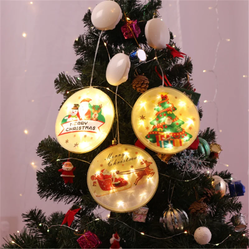 Счастливого Рождества 2022 Новый Год LED Sucker Light String Сказочная Гирлянда Рождественское Украшение Navidad Home Christmas Decoration4