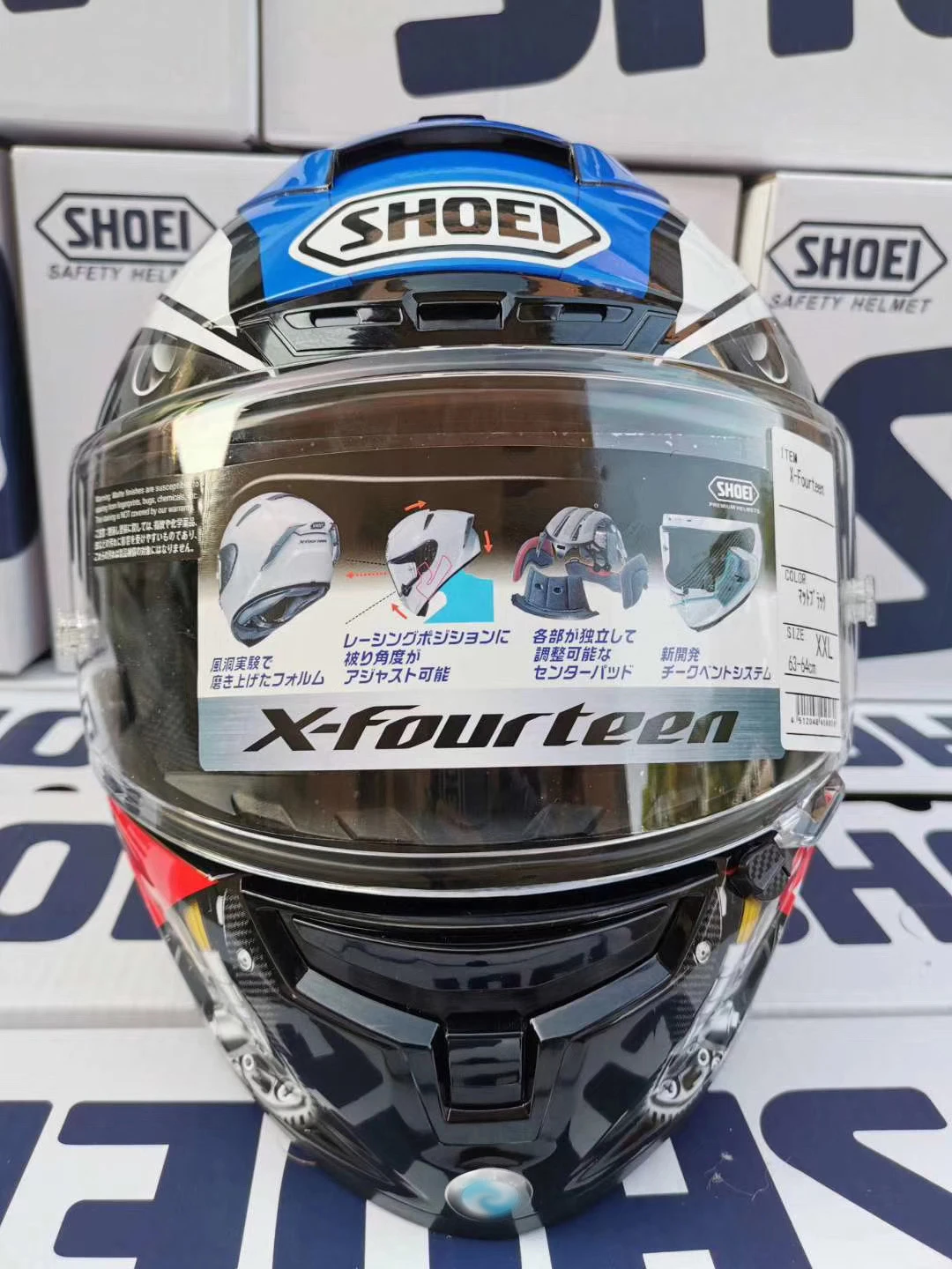 Мотоциклетный шлем X-14 x14 RR1000 с полным лицом, СИНИЙ шлем для верховой езды, Гонки по мотокроссу, Шлем для мотобайка Casco De Motocicleta4