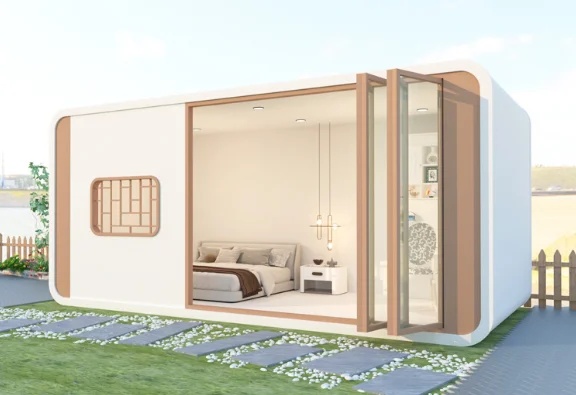 Сборный гостиничный контейнер IOT House, каркас из сборных стальных конструкций класса люкс, жилой модуль Smart Box4