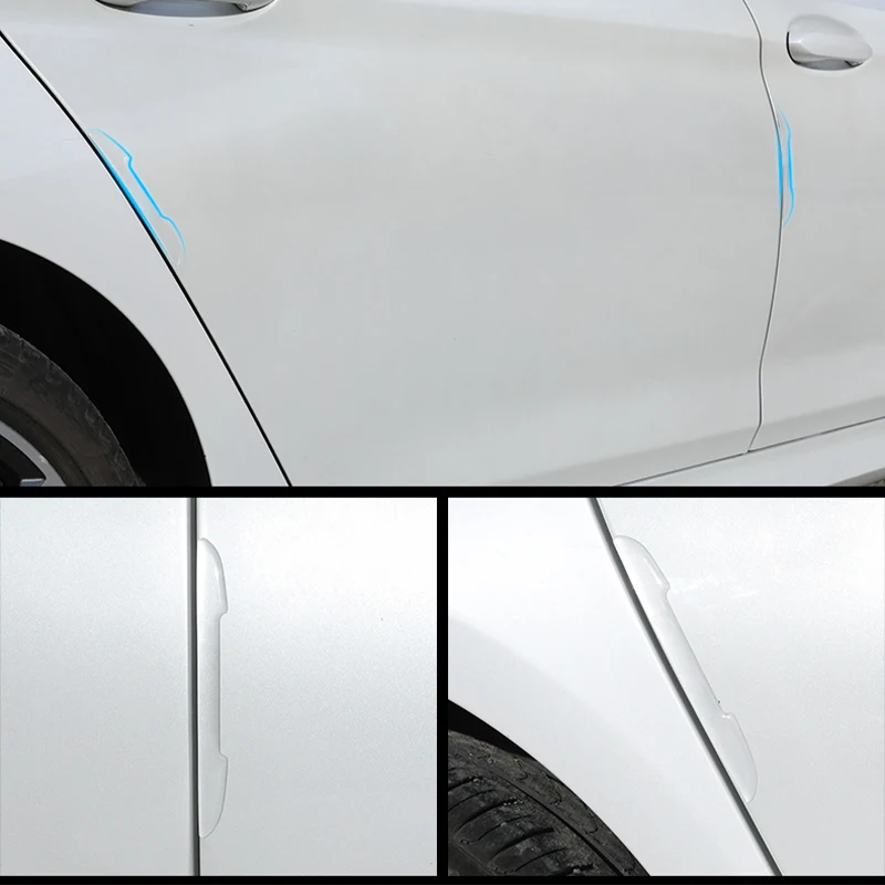 Прозрачная защитная планка для защиты от столкновений на двери автомобиля, наклейки для защиты боковых краев, Защитная планка для крышки зеркала заднего вида4