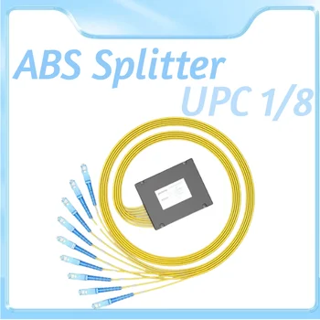 ABS Splitter SC UPC 1x8 Волоконный Соединитель Splitter Box Однорежимный Оптический Разветвитель SC/UPC 1/8 Волоконная Косичка