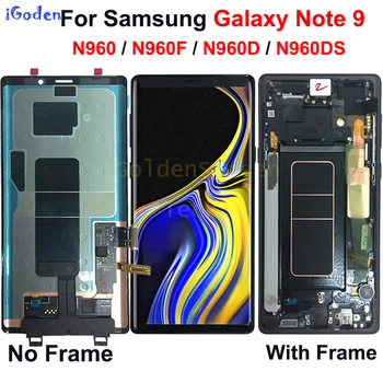 Amoled Для Samsung Galaxy Note 9 ЖК-дисплей Сенсорный Экран Дигитайзер в Сборе с Рамкой Для Samsung note9 N960 N960F N960DS LCD