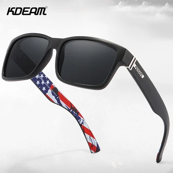 KDEAM Shocking Color 2020 Квадратные спортивные мужские солнцезащитные очки с поляризацией Elmore Fashion Glasses for Lady KD505