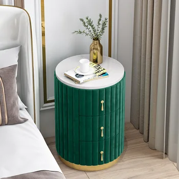 Nordic Light Роскошная Современная прикроватная тумбочка в стиле Ins Многофункциональный прикроватный шкаф для хранения в спальне, шкаф для хранения в спальне