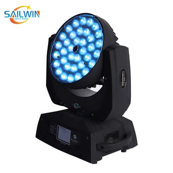 Sailwin Stage Light 36x15W 5in1 RGBWALED Moving Head ZOOM Wash Light Диско-Подсветка Для Клубных Мероприятий