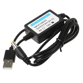 USB от 5 В до 12 В, 5,5x2,1 мм, повышающий кабель-адаптер для WiFi-маршрутизатора, светодиодная лента 634B