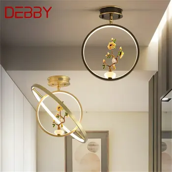 · Потолочный Светильник DEBBY Brass Современные Роскошные Золотые Светильники LED Creative Для Украшения Дома