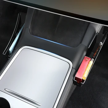 Боковая консоль автокресла, Щелевой ящик для хранения, Органайзер для заполнения щелевых зазоров, аксессуары для Tesla Model Y/3