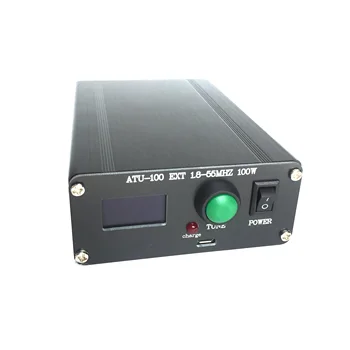 Готовый мини-автоматический антенный тюнер ATU-100 ATU-100 1,8-50 МГц от N7DDC 7x7 + Mini 0.96 OLED + Металлический корпус + батарея 1350 МА