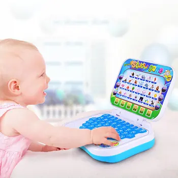 Детская обучающая машина, детский ноутбук, игрушка, Ранняя интерактивная машина, Обучающие игрушки для произношения алфавита, Подарок для детей, малыш