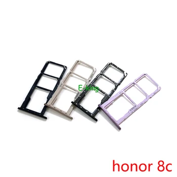 Для Huawei Honor 8C 8S Слот для sim-карты, держатель лотка для чтения sim-карт, разъем для чтения sim-карт