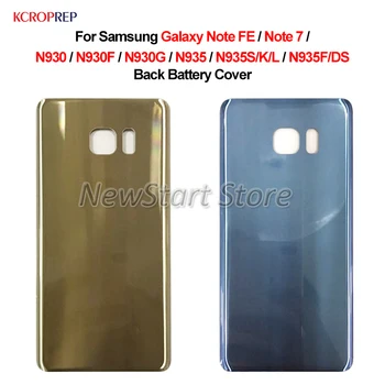 Для Samsung Galaxy Note FE note 7 Задняя Крышка Батарейного отсека Корпус корпуса задней двери Для Samsung N930 N930F N935 N935F/DS Корпус крышки