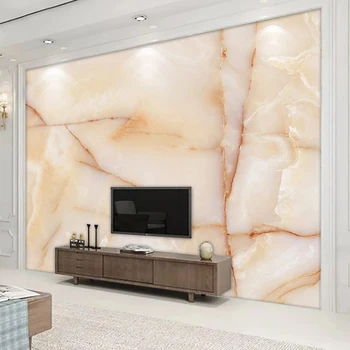 Европейские декоративные фрески из золотистого мрамора, обои для стен гостиной, спальни, ТВ-фон, домашнее декоративное 3D-покрытие стен