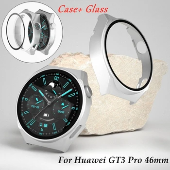 Защитный Чехол для Huawei Watch GT3 Pro 43 мм 46 мм Мягкое Стекло Матовая Интегрированная Крышка Защитная Пленка Бампер Смарт-часов