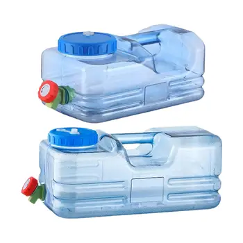 Кувшин для хранения воды Бутылка для воды 5,5 л / 10 л Многоразовый кувшин для воды большой емкости, ведро для воды, прочный контейнер для воды с краном