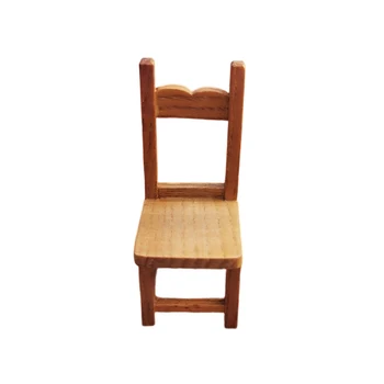 Куклы 1/12, миниатюрная мебель, деревянный стул для украшения кукольного домика, игрушки для ролевых игр для детей
