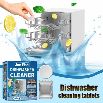Лист для чистки посудомоечной машины обеззараживание для удаления масляных пятен и накипи специальный лист для ухода за посудомоечной машиной