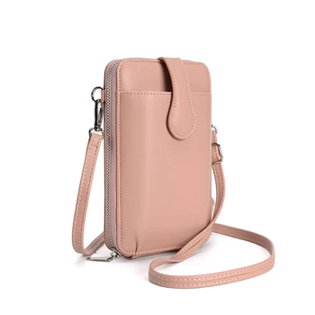 Модная женская сумка для телефона, сумки-мессенджеры из искусственной кожи, высококачественный оптовый кошелек через плечо для женского мобильного телефона, кошелек